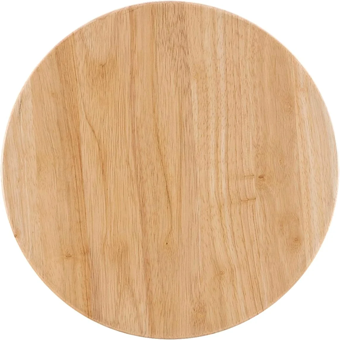 FashionTick Round Seat Wood Counter Stool, 24 Inch Backless, Natural - image 13