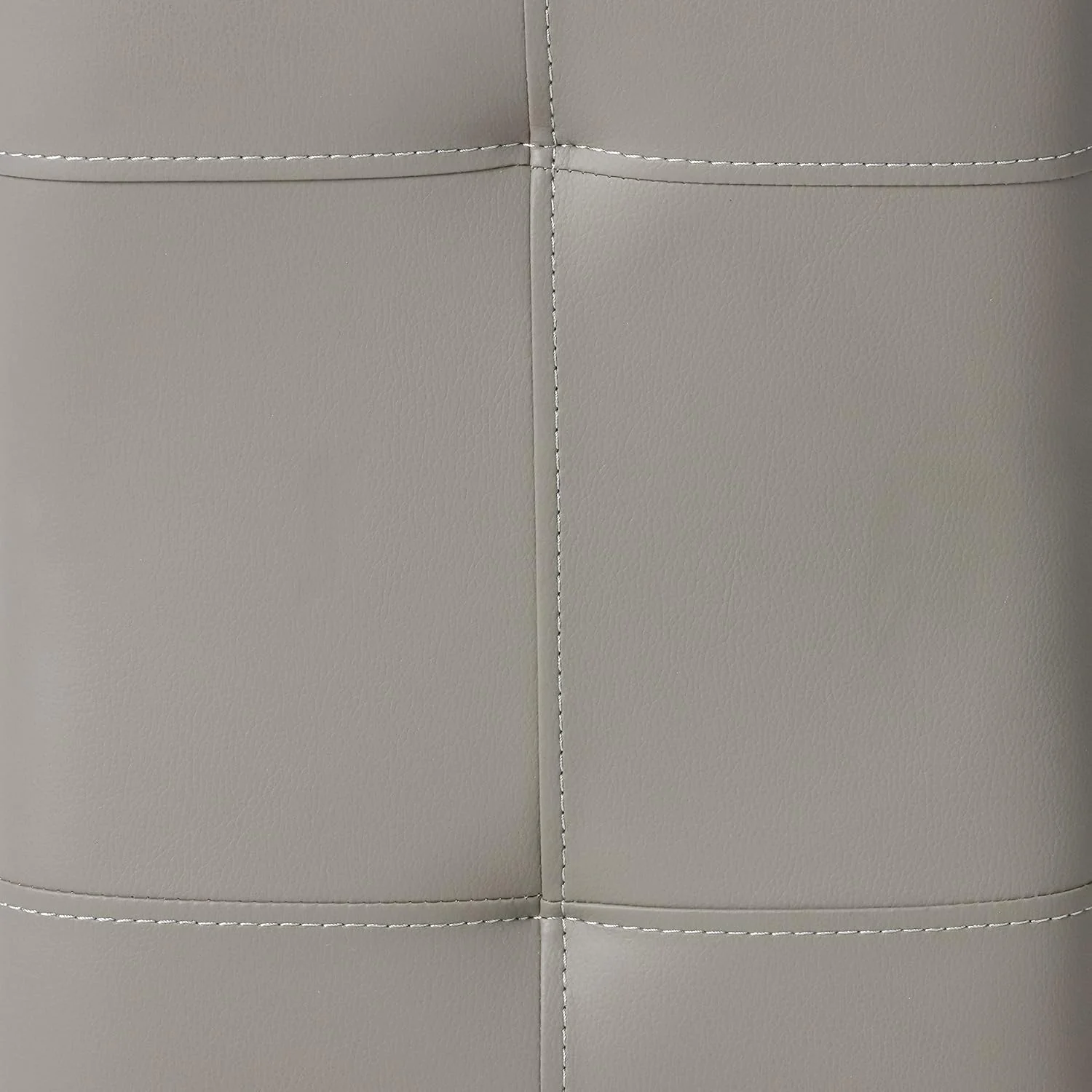 FashionTick Upholstered Counter Stools with Nailhead Trim, 24 Inch Set of 2, White with Gray Cushion - image 7